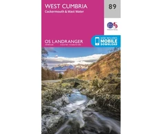 KNYGA Ordnance Survey West Cumbria, Cockermouth &amp; Wast Vanduo