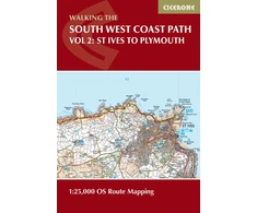 KNYGA Paddy Dillon South West Coast Path Map Booklet - Vol 2: St Ives to Plymouth