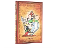 KNYGA paperblanks 2026 Asterix &amp; Obelix (The Adventures of Asterix) Mini 12-month Verso Hardcover Flexi Dayplanner 2026 (Elastic Band Closure)