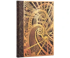 KNYGA paperblanks Chanin Spiral (New York Deco) Midi Unlined Hardcover Journal