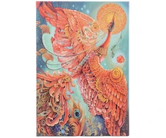 KNYGA paperblanks Firebird (Birds of Happiness) Midi Lined Hardback Journal (Elastic Band Closure)