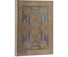 KNYGA paperblanks Mėlyna Luxe (Luxe Design) Ultra Lined Hardback Journal (Elastic Band Closure)