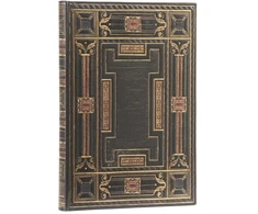 KNYGA paperblanks Onyx (Asterales) Midi Lined Hardback Journal (Elastic Band Closure)