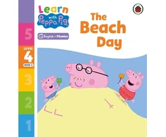 KNYGA Peppa Pig Learn with Peppa Phonics Level 4 Book 4 – The Beach Day (Phonics Reader)