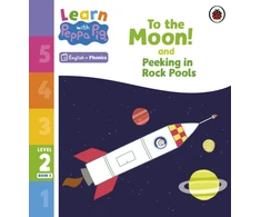 KNYGA Peppa Pig Learn with Peppa Phonics Level 2 Book 5 – To the Moon! and Peeking in Rock Pools (Phonics Reader)