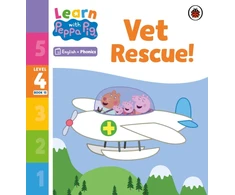 KNYGA Peppa Pig Learn with Peppa Phonics Level 4 Book 15 – Vet Rescue! (Phonics Reader)