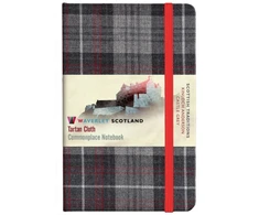 KNYGA POCKET 9CM x 14CM Waverley S.T. (M): Castle Pilkas Pocket Genuine Tartan Cloth Commonplace Notebook