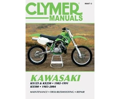 KNYGA Primedia Business Directories &amp; Books Kawasaki KX125/250 (1982-1991) &amp; KX500 (1983-2004) Motorcycle Service Repair Manual