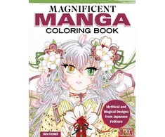 KNYGA Sara Stedner Magnificent Manga Coloring Book