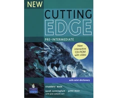 KNYGA Sarah Cunningham New Cutting Edge Pre-Intermediate Students Book and CD-Rom Pack