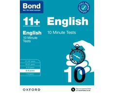KNYGA Sarah Lindsay Bond 11+ English 10 Minute Tests with Answer Support 8-9 metai (for GL Assessment &amp; other 11 plus exams)