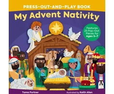 KNYGA Tama Fortner My Advent Nativity Press-Out-and-Play Book