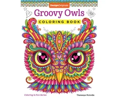 KNYGA Thaneeya Mcardle Groovy Owls Coloring Book