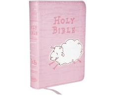 KNYGA Thomas Nelson ICB, Really Woolly Holy Bible, Leathersoft, Rožinė