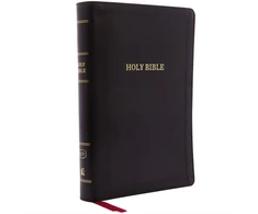 KNYGA Thomas Thomas Nelson KJV Holy Bible: Giant Print with 53,000 Cross References, Deluxe Juodas Leathersoft, Raudona Letter, Comfort Print (Thumb Indexed): King James Version