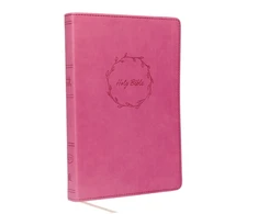 KNYGA Thomas Thomas Nelson KJV Holy Bible: Value Large Print Thinline, Rožinė Leathersoft, Raudona Letter, Comfort Print: King James Version