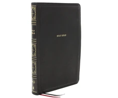 KNYGA Thomas Thomas Nelson NKJV Holy Bible, Giant Print Thinline Bible, Juodas Leathersoft, Raudona Letter, Comfort Print: New King James Version