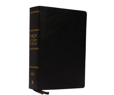 KNYGA Thomas Thomas Nelson NKJV Study Bible, Premium Bonded Leather, Juodas, Comfort Print