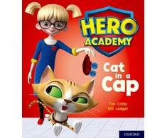 KNYGA Tim Little Hero Academy: Oxford Level 1+, Rožinė Book Band: Cat in a Cap
