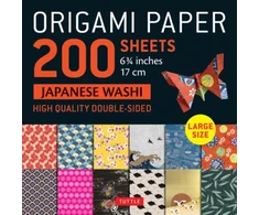 KNYGA Tuttle Publishing Origami Paper 200 sheets Japanese Washi Patterns 6.75 inch