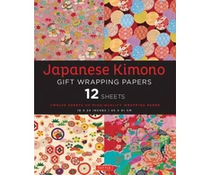 KNYGA Tuttle Tuttle Publishing Japanese Kimono Gift Wrapping Papers - 12 Sheets