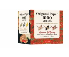 KNYGA Tuttle Tuttle Publishing Origami Paper 1,000 sheets Kimono Patterns 4" (10 cm)