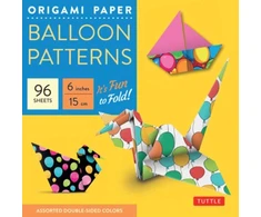 KNYGA Tuttle Tuttle Publishing Origami Paper Balloon Patterns 96 Sheets 6" (15 cm)