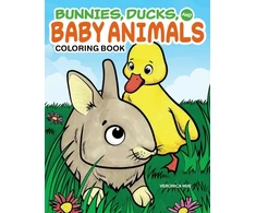 KNYGA Veronica Hue Bunnies, Ducks and Baby Animals Coloring Book