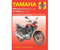 KNYGA Yamaha YBR125 (05 - 16) &amp; XT125R/X (05 - 09) Haynes Repair Manual