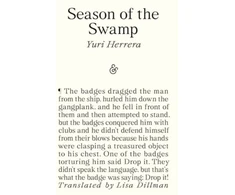 KNYGA Yuri Herrera; Lisa Dillman Season of the Swamp