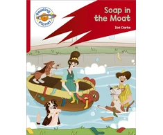 KNYGA Zoe Clarke Reading Planet: Rocket Phonics – Target Practice - Soap in the Moat - Raudona B