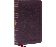 KNYGA Zondervan KJV Large Print Reference Bible, Violetinė Leathersoft, Raudona Letter, Comfort Print (Sovereign Collection)