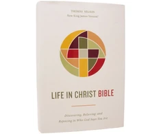 KNYGA Zondervan Life in Christ Bible: Discovering, Believing, and Rejoicing in Who God Says You Are (NKJV, Hardcover, Raudona Letter, Comfort Print)