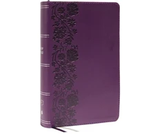 KNYGA Zondervan Publishing KJV Holy Bible: Large Print Single-Column with 43,000 End-of-Verse Cross References, Violetinė Leathersoft, Personal Size, Raudona Letter, Comfort Print: King James Version