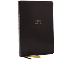 KNYGA Zondervan Publishing KJV Holy Bible with Apocrypha and 73,000 Center-Column Cross References, Juodas Leathersoft, Raudona Letter, Comfort Print (Thumb Indexed): King James Version