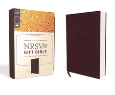 KNYGA Zondervan Publishing NRSVue, Gift Bible, Leathersoft, Burgundy, Comfort Print