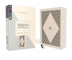 KNYGA Zondervan Staff NRSVue, Holy Bible with Apocrypha, Journal Edition, Cloth over Board, Kreminis, Comfort Print