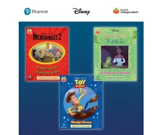 KNYGA Abi Wainwright Pearson Bug Club Disney Year 1 Pack C, including decodable phonics readers for phase 5; The Incredibles: Keeping Up with the Kids, The Princess and the Frog: A Frog for a Friend, Toy Story: Woody's Rescue