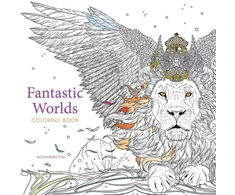 KNYGA Alessandra Fusi Fantastic Worlds Coloring Book