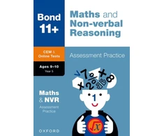 KNYGA Alison Primrose Bond 11+ CEM Maths &amp; Non-verbal Reasoning Assessment Practice 9-10 Years (for Cambridge Select Insight)