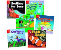 KNYGA Anne Phillips Learn at Home:Star Reading Raudona Level Pack (5 fiction and 1 non-fiction book)