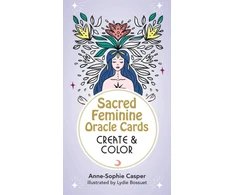 KNYGA Anne Sophie Casper Sacred Feminine Oracle Cards: Create and Color