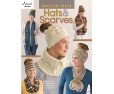 KNYGA Annies Messy Bun Hats &amp; Scarves
