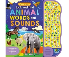 KNYGA Bookshop 100 Button Look &amp; Find Animal Words &amp; Sounds