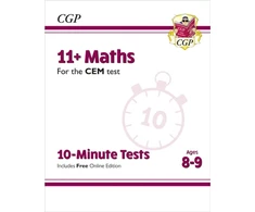 KNYGA Bookshop 11+ CEM 10-Minute Tests: Maths - Ages 8-9 (with Online Edition)