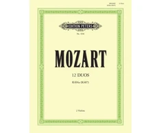KNYGA Bookshop 12 Duos for 2 Horns K487 (496a) (Transcribed for 2 Violins)