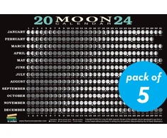KNYGA Bookshop 2024 Moon Calendar Card (5 pack)