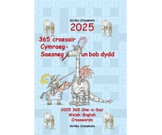 KNYGA Bookshop 2025 365 croesair Cymraeg-Saesneg Un bob dydd