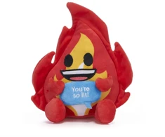 KNYGA Bookshop 7" Flame Emoji Plush Gift