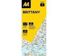 KNYGA Bookshop AA Road Map Brittany